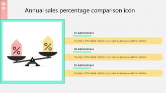 Annual Sales Percentage Comparison Icon