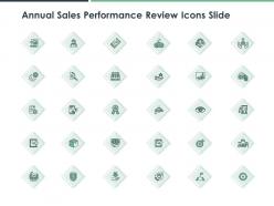 Annual sales performance review icons slide teamwork ppt powerpoint presentation diagram ppt