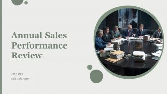 Annual Sales Performance Review PPT Information AT