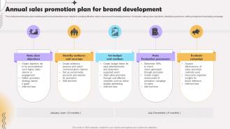 Annual Sales Promotion Plan For Brand Development