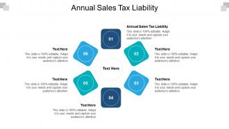 Annual sales tax liability ppt powerpoint presentation summary show cpb