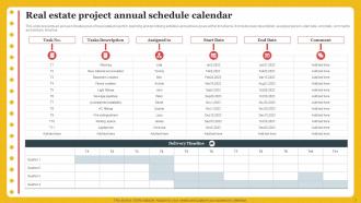 Annual Schedule Calendar Powerpoint Ppt Template Bundles