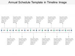 Annual schedule template in timeline image