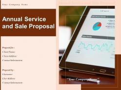 Annual service and sale proposal powerpoint presentation slides