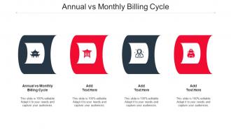 Annual Vs Monthly Billing Cycle Ppt Powerpoint Presentation Styles Example Introduction Cpb