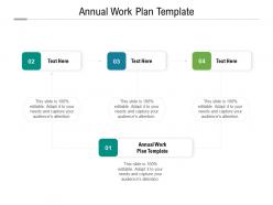 Annual work plan template ppt powerpoint presentation inspiration gallery cpb