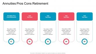 Annuities Pros Cons Retirement In Powerpoint And Google Slides Cpb