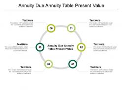 Annuity due annuity table present value ppt powerpoint presentation outline professional cpb