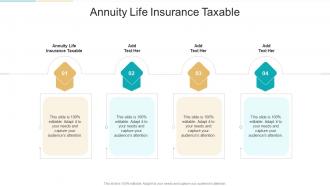 Annuity Life Insurance Taxable In Powerpoint And Google Slides Cpb
