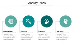 Annuity plans ppt powerpoint presentation outline templates cpb
