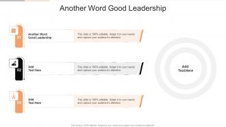 Another Word Good Leadership In Powerpoint And Google Slides Cpb