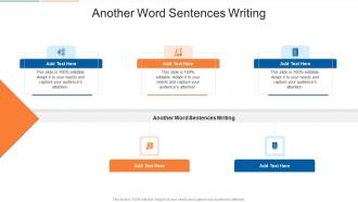 Another Word Sentences Writing In Powerpoint And Google Slides Cpb