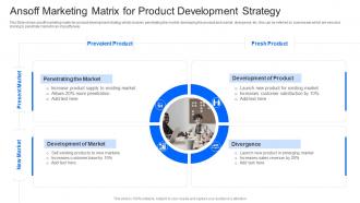 Ansoff Marketing Matrix For Product Development Strategy