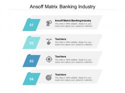 Ansoff matrix banking industry ppt powerpoint presentation icon design inspiration cpb