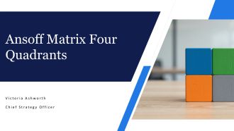 Ansoff Matrix Four Quadrants PPT Structure VA