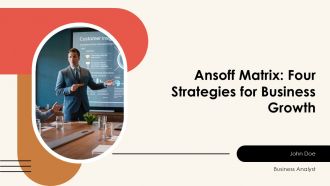 Ansoff Matrix Four Strategies For Business Growth PPT Designs AT Ansoff Matrix Four Strategies For Business Growth PPT Designs AT
