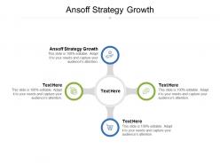 Ansoff strategy growth ppt powerpoint presentation file themes cpb