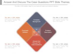 Answer and discuss the case questions ppt slide themes