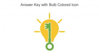 Answer Key With Bulb Colored Icon In Powerpoint Pptx Png And Editable Eps Format