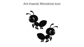 Ant Insects Monotone Icon In Powerpoint Pptx Png And Editable Eps Format