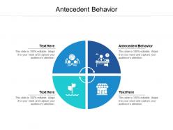 Antecedent behavior ppt powerpoint presentation icon graphic tips cpb