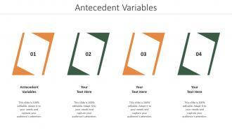 Antecedent Variables Ppt Powerpoint Presentation Icon Samples Cpb
