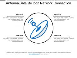 Antenna satellite icon network connection