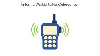 Antenna Walkie Talkie Colored Icon In Powerpoint Pptx Png And Editable Eps Format