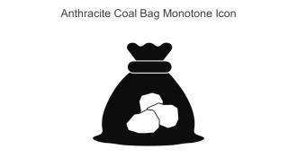Anthracite Coal Bag Monotone Icon In Powerpoint Pptx Png And Editable Eps Format