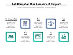 Anti corruption risk assessment template ppt powerpoint presentation slides mockup