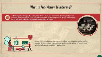 Anti Money Laundering In Banking Sector Training Ppt