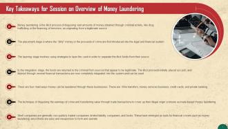 Anti Money Laundering Training Sessions Key Takeaways Training Ppt
