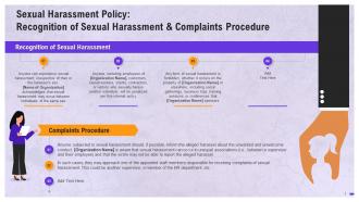 Anti Sexual Harassment Policy Recognition And Complaints Procedure Training Ppt