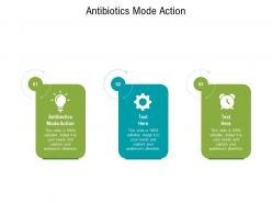 Antibiotics mode action ppt powerpoint presentation model cpb