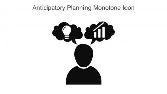Anticipatory Planning Monotone Icon In Powerpoint Pptx Png And Editable Eps Format