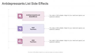 Antidepressants List Side Effects In Powerpoint And Google Slides Cpb