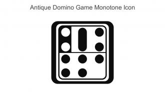 Antique Domino Game Monotone Icon In Powerpoint Pptx Png And Editable Eps Format