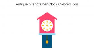 Antique Grandfather Clock Colored Icon In Powerpoint Pptx Png And Editable Eps Format