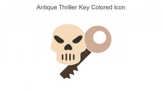 Antique Thriller Key Colored Icon In Powerpoint Pptx Png And Editable Eps Format
