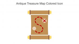 Antique Treasure Map Colored Icon In Powerpoint Pptx Png And Editable Eps Format