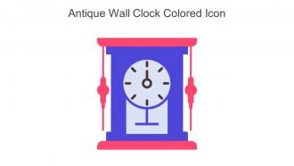 Antique Wall Clock Colored Icon In Powerpoint Pptx Png And Editable Eps Format