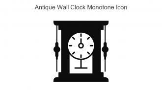 Antique Wall Clock Monotone Icon In Powerpoint Pptx Png And Editable Eps Format