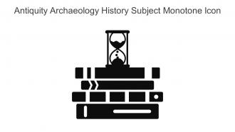 Antiquity Archaeology History Subject Monotone Icon In Powerpoint Pptx Png And Editable Eps Format