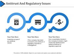 Antitrust and regulatory issues powerpoint slide background