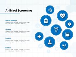 Antiviral screening ppt powerpoint presentation file background image