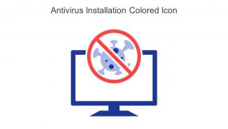 Antivirus Installation Colored Icon In Powerpoint Pptx Png And Editable Eps Format