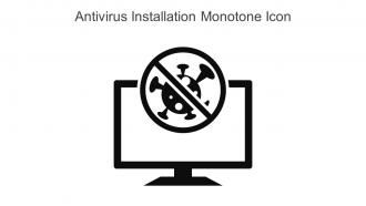 Antivirus Installation Monotone Icon In Powerpoint Pptx Png And Editable Eps Format
