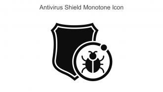 Antivirus Shield Monotone Icon In Powerpoint Pptx Png And Editable Eps Format