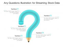 Any questions illustration for streaming stock data infographic template