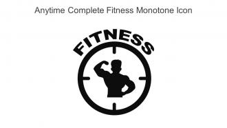 Anytime Complete Fitness Monotone Icon In Powerpoint Pptx Png And Editable Eps Format